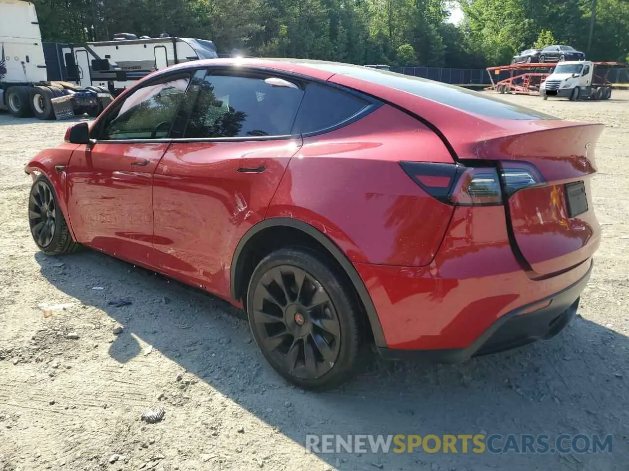 2 Photograph of a damaged car 7SAYGDEE1PF828874 TESLA MODEL Y 2023