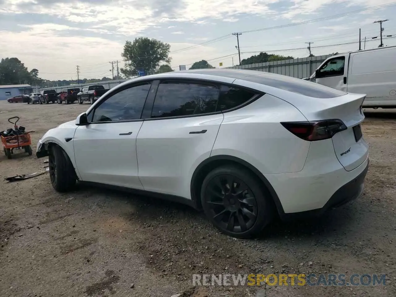 2 Photograph of a damaged car 7SAYGDEE1PF841656 TESLA MODEL Y 2023