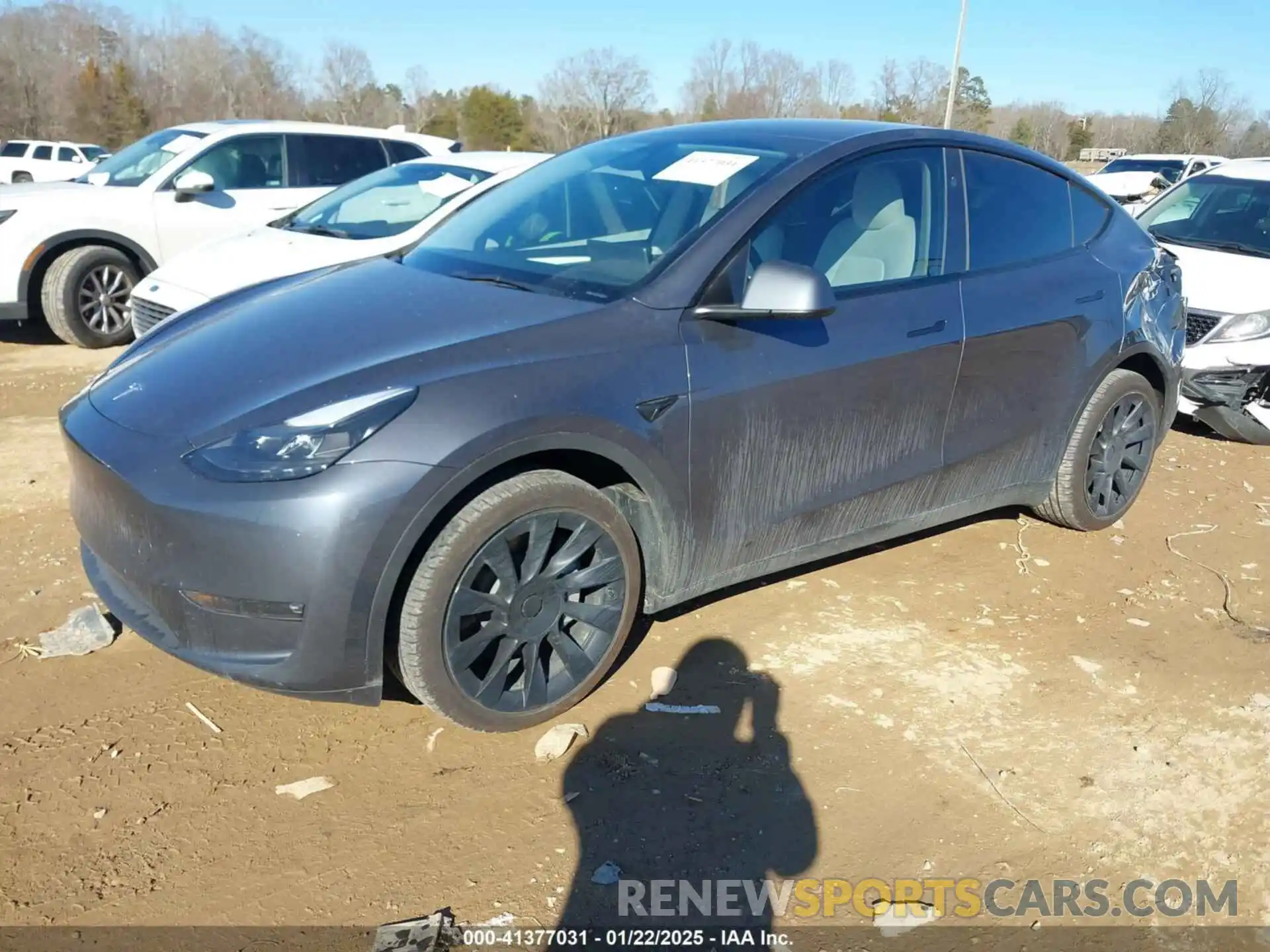 2 Photograph of a damaged car 7SAYGDEE1PF886371 TESLA MODEL Y 2023