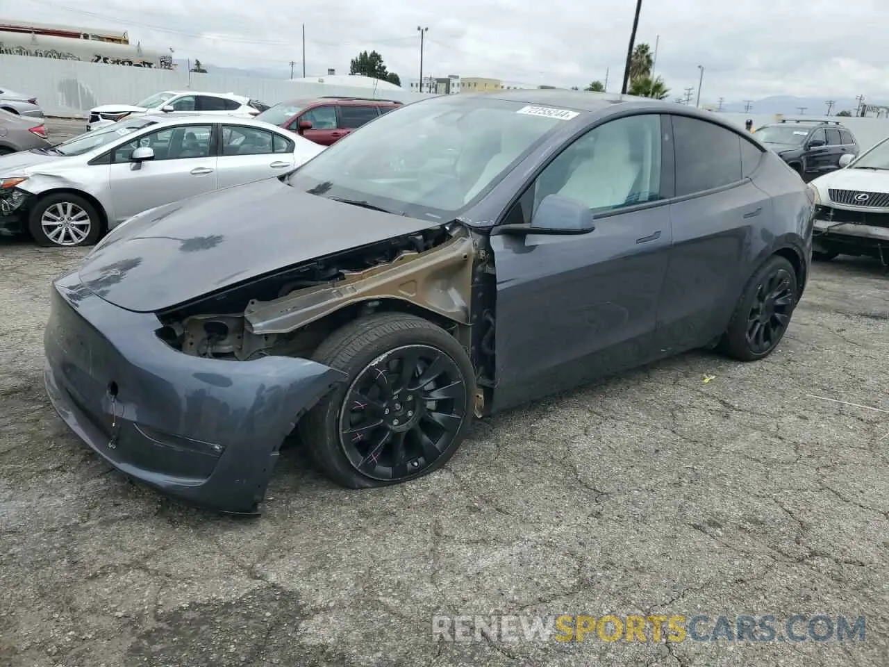 1 Photograph of a damaged car 7SAYGDEE1PF899301 TESLA MODEL Y 2023