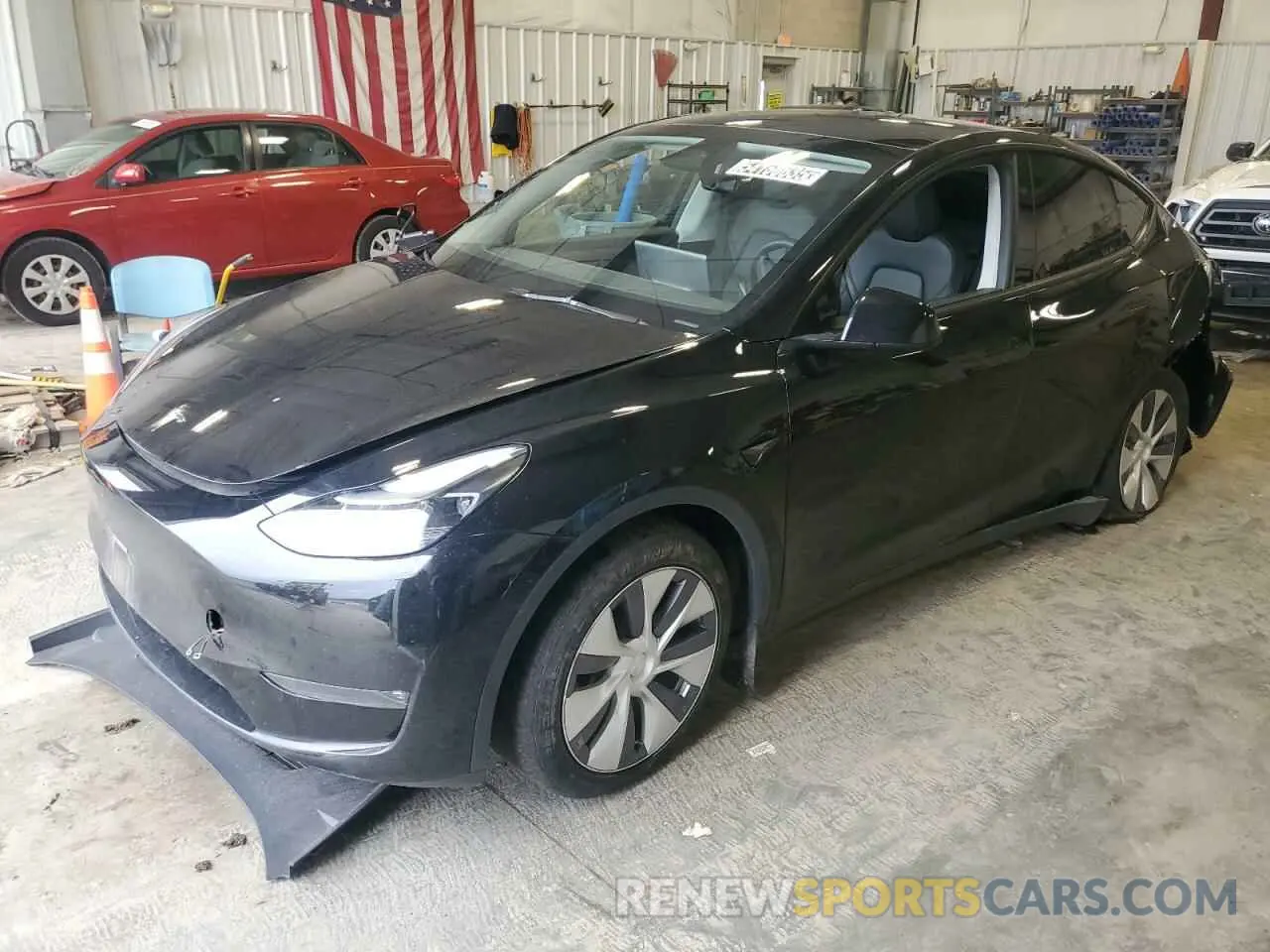 1 Photograph of a damaged car 7SAYGDEE1PF924245 TESLA MODEL Y 2023