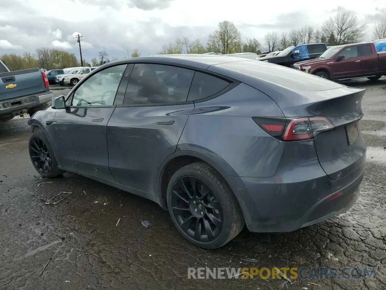 2 Photograph of a damaged car 7SAYGDEE1PF937867 TESLA MODEL Y 2023