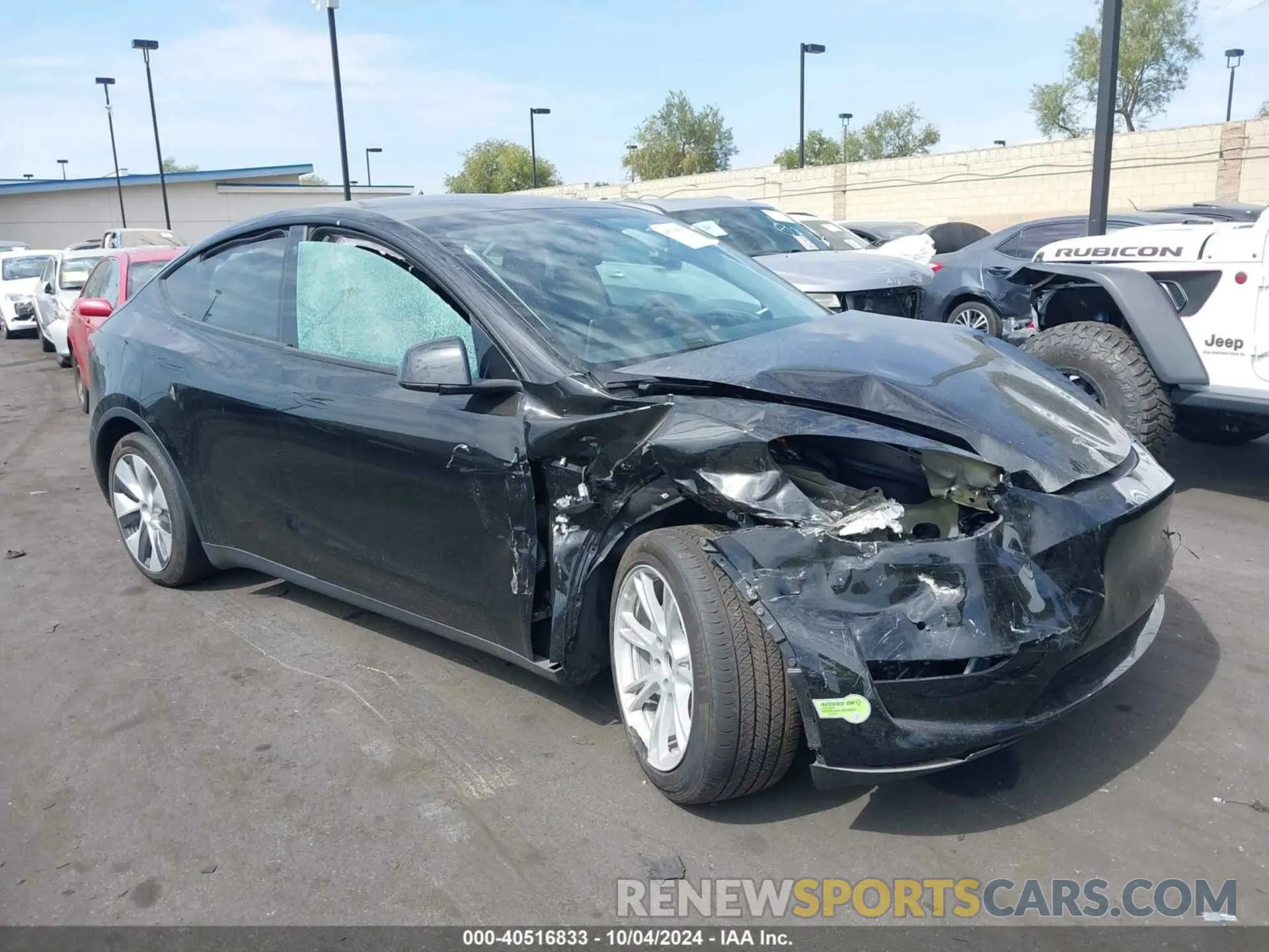 1 Photograph of a damaged car 7SAYGDEE2PA022992 TESLA MODEL Y 2023