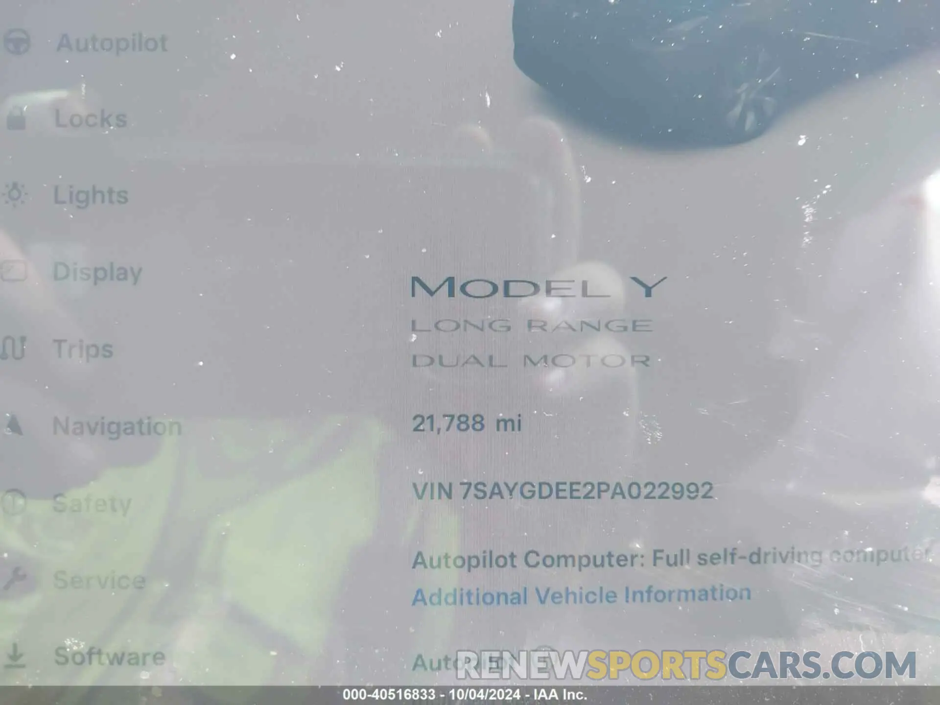 7 Photograph of a damaged car 7SAYGDEE2PA022992 TESLA MODEL Y 2023