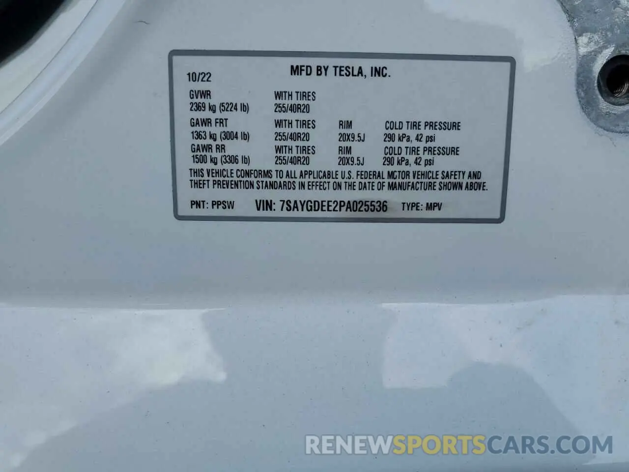 13 Photograph of a damaged car 7SAYGDEE2PA025536 TESLA MODEL Y 2023
