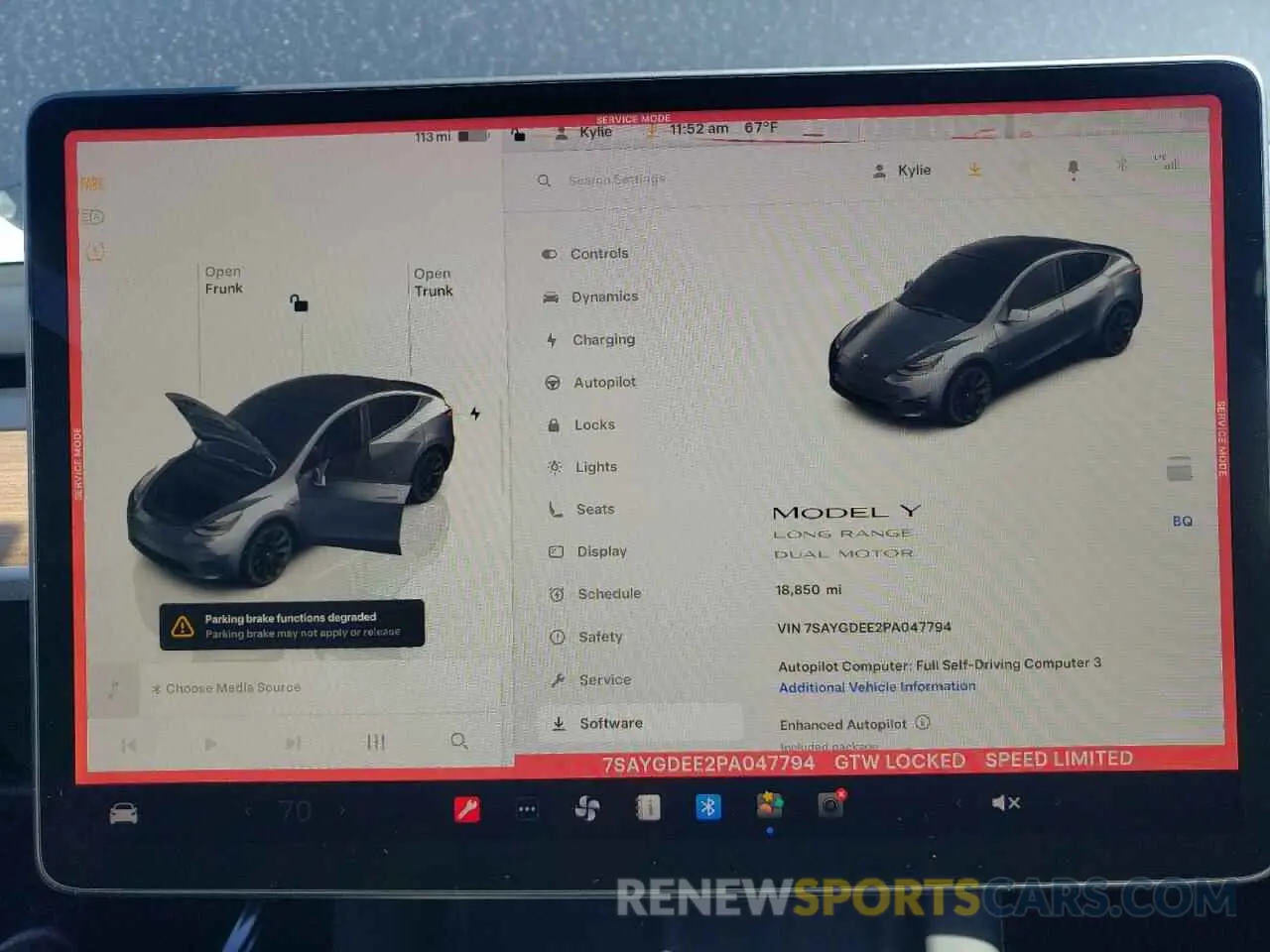 9 Photograph of a damaged car 7SAYGDEE2PA047794 TESLA MODEL Y 2023