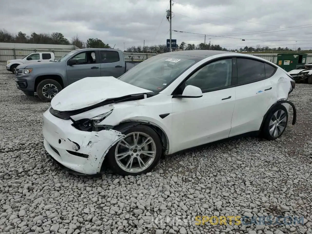 1 Photograph of a damaged car 7SAYGDEE2PA083128 TESLA MODEL Y 2023