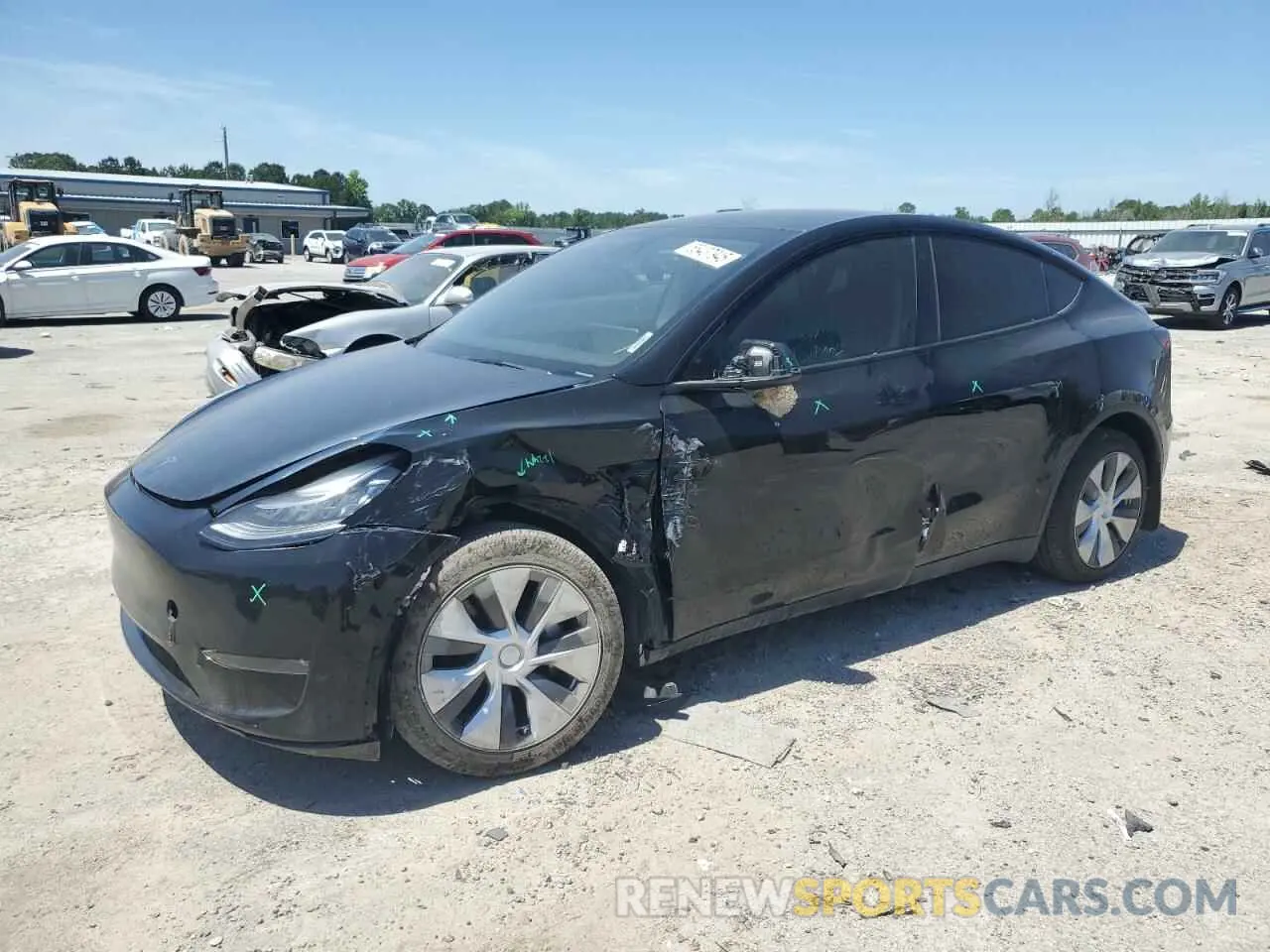 1 Photograph of a damaged car 7SAYGDEE2PA084828 TESLA MODEL Y 2023
