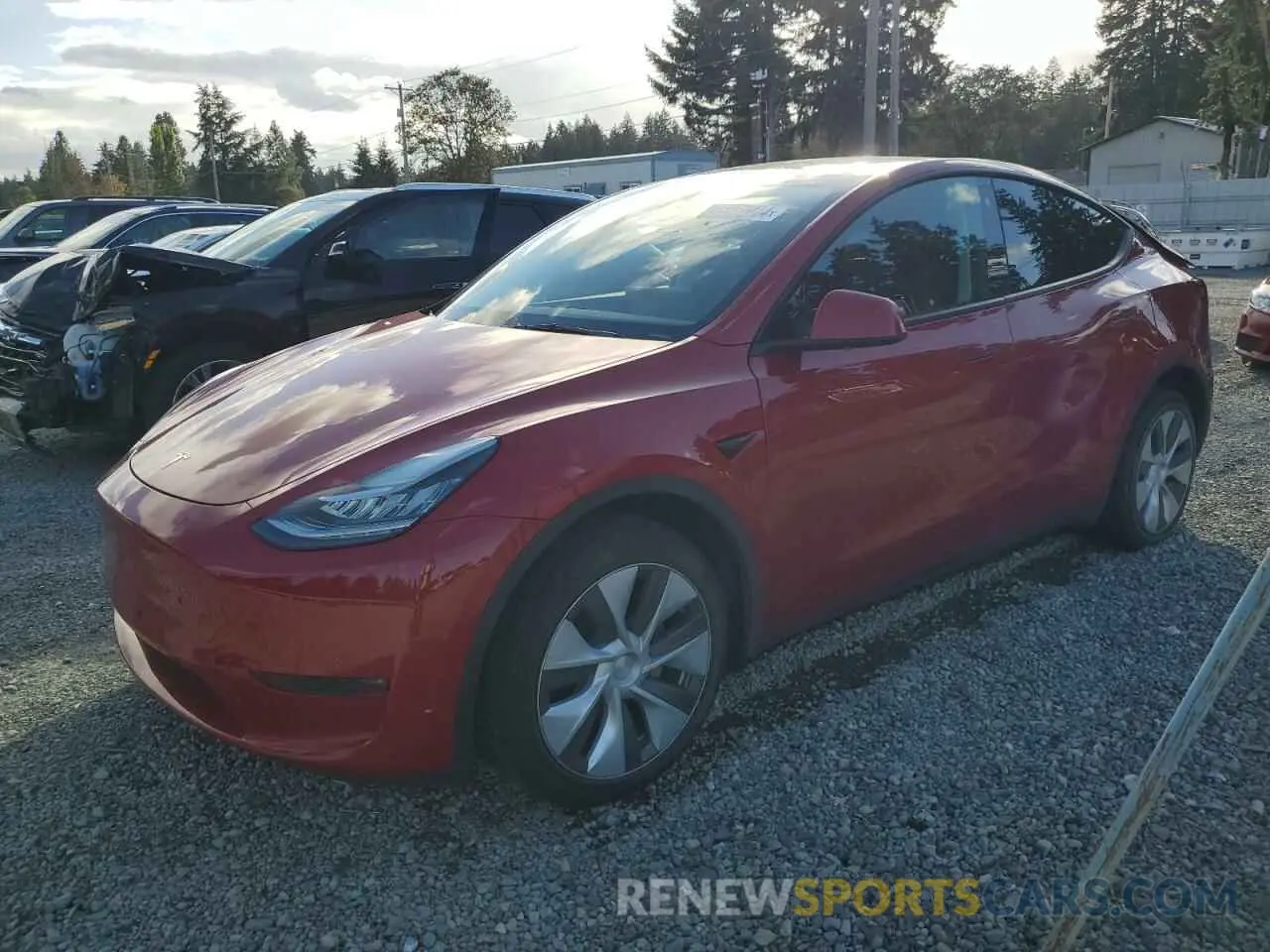 1 Photograph of a damaged car 7SAYGDEE2PA103037 TESLA MODEL Y 2023