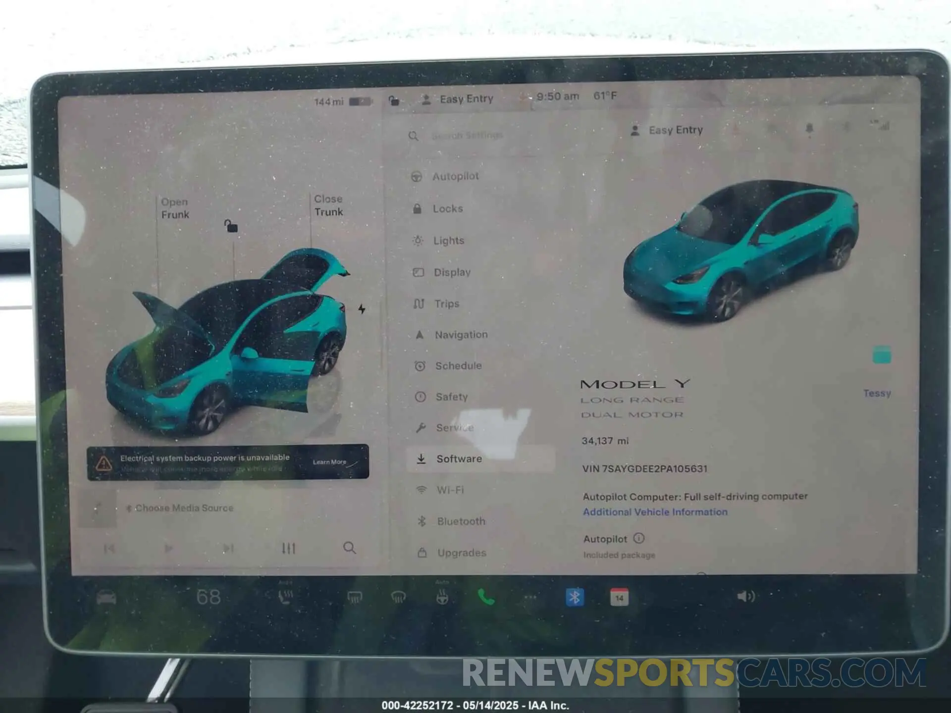 7 Photograph of a damaged car 7SAYGDEE2PA105631 TESLA MODEL Y 2023