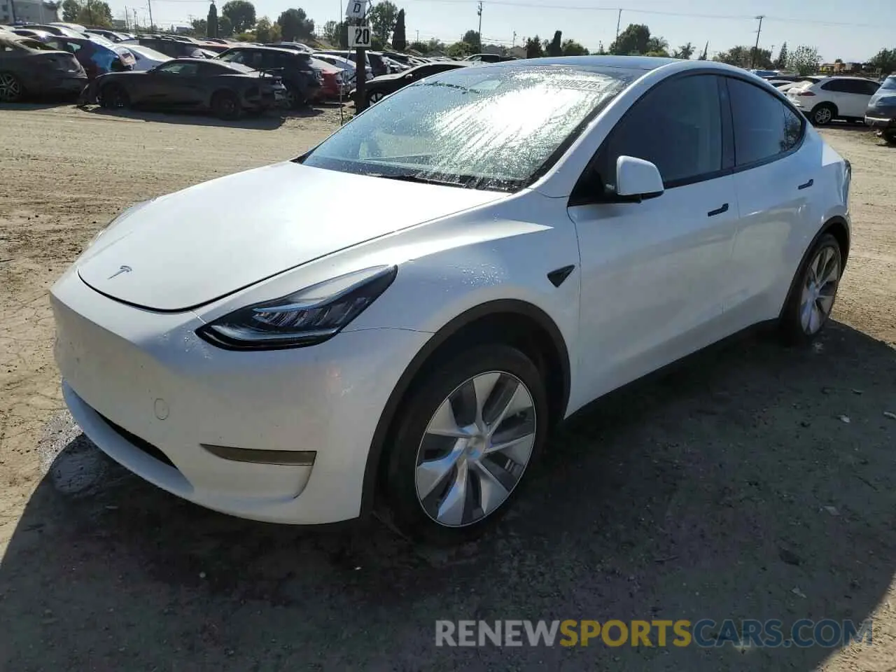 1 Photograph of a damaged car 7SAYGDEE2PA128486 TESLA MODEL Y 2023