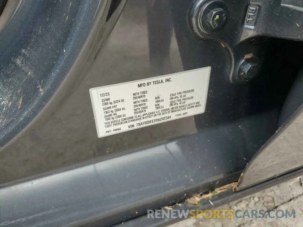 14 Photograph of a damaged car 7SAYGDEE2PA202344 TESLA MODEL Y 2023