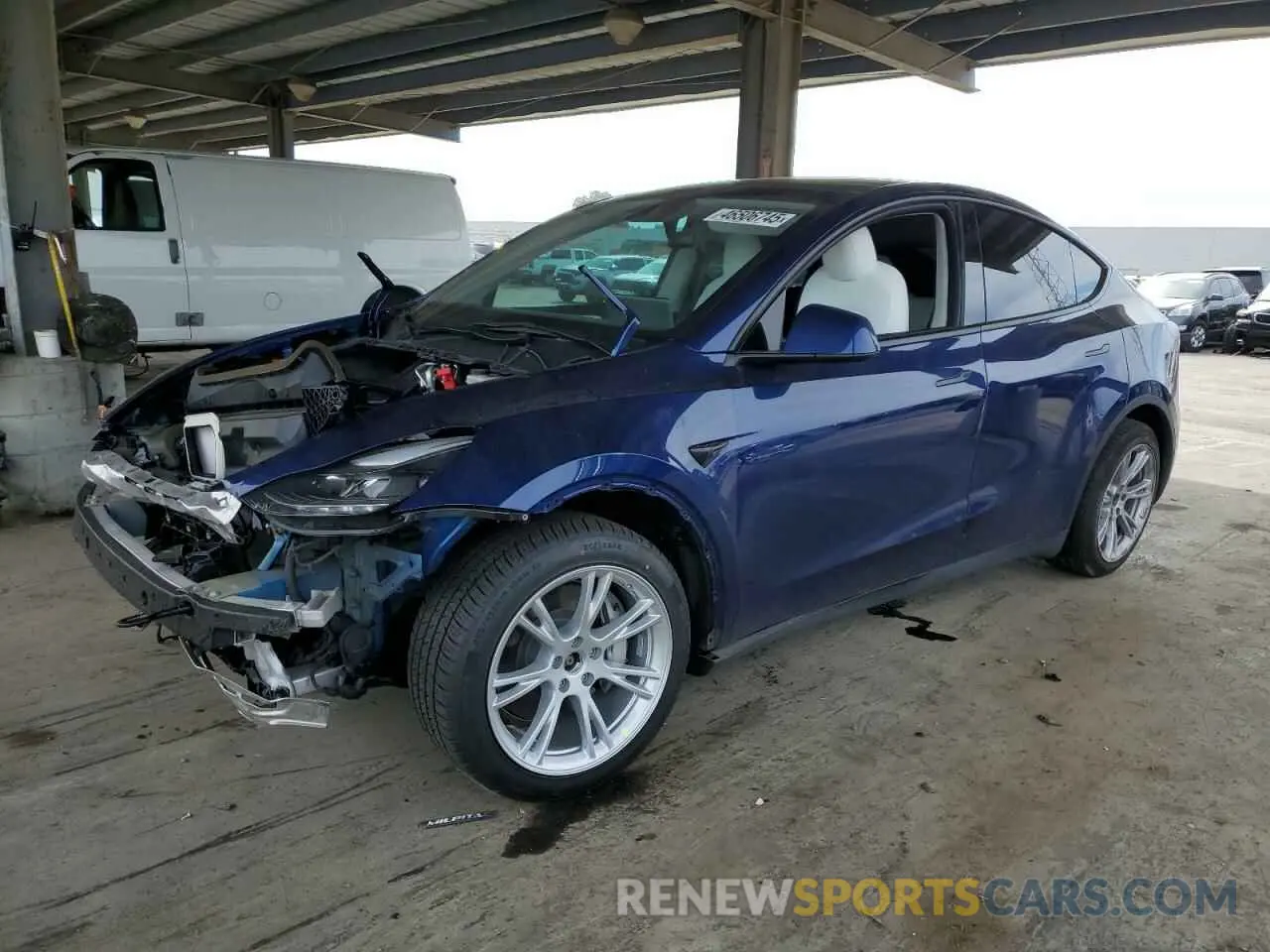 1 Photograph of a damaged car 7SAYGDEE2PF621443 TESLA MODEL Y 2023