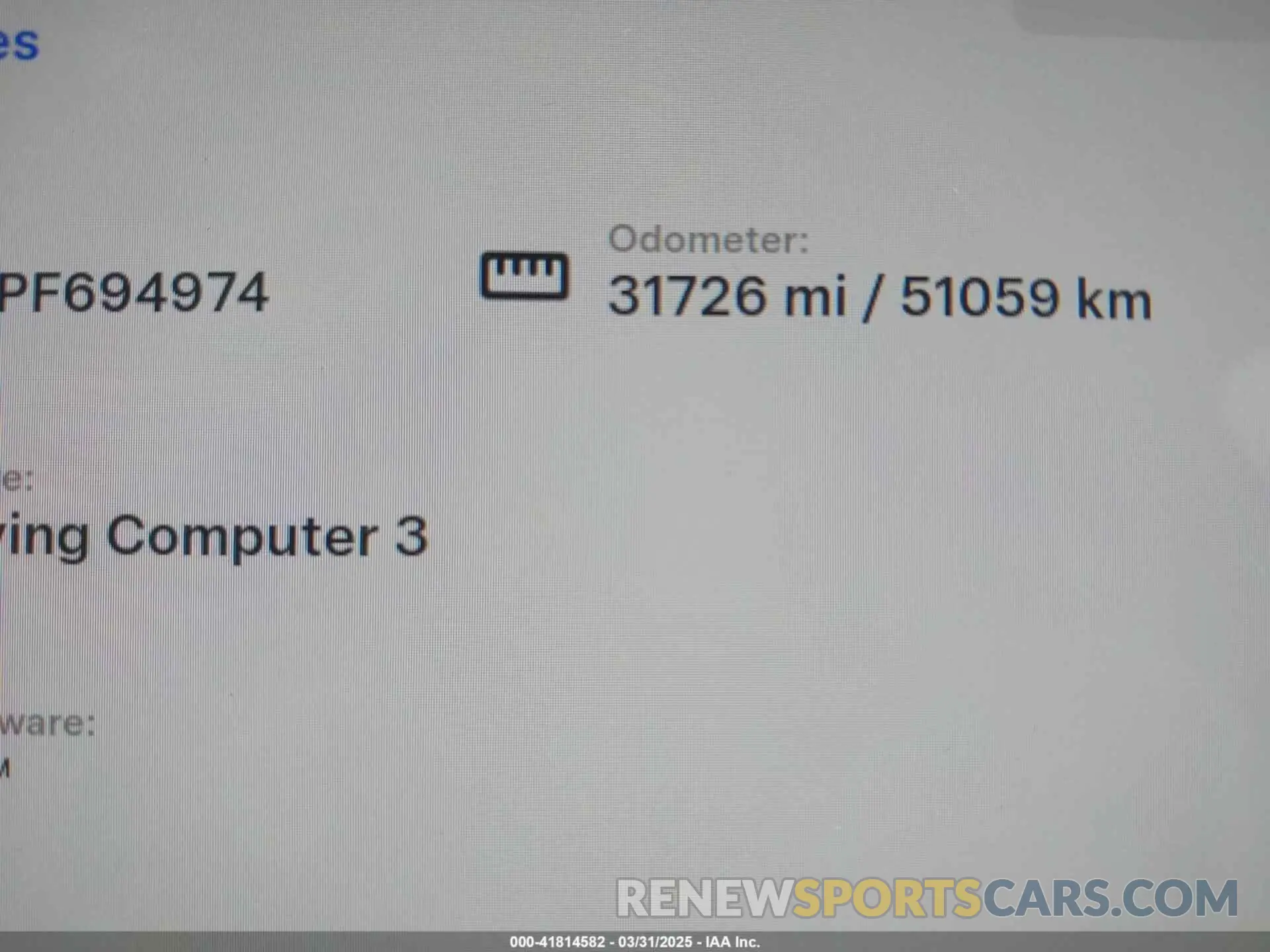 15 Photograph of a damaged car 7SAYGDEE2PF694974 TESLA MODEL Y 2023