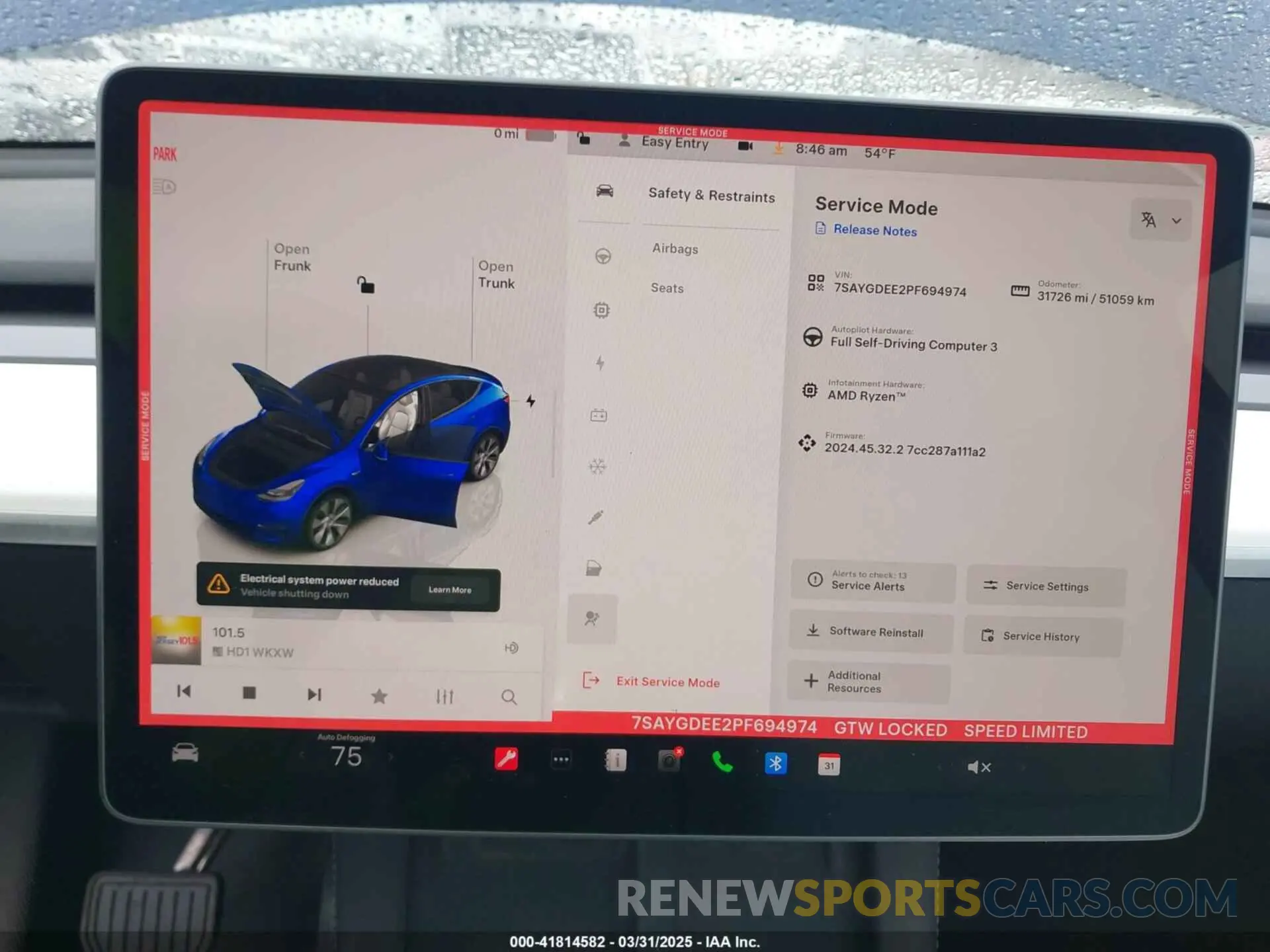 7 Photograph of a damaged car 7SAYGDEE2PF694974 TESLA MODEL Y 2023
