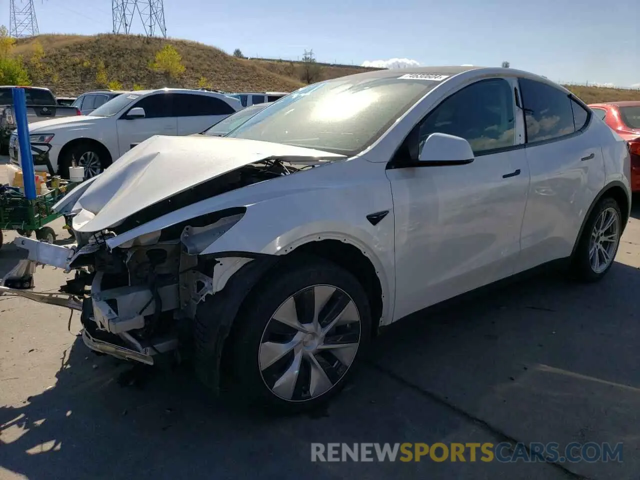 1 Photograph of a damaged car 7SAYGDEE2PF703494 TESLA MODEL Y 2023