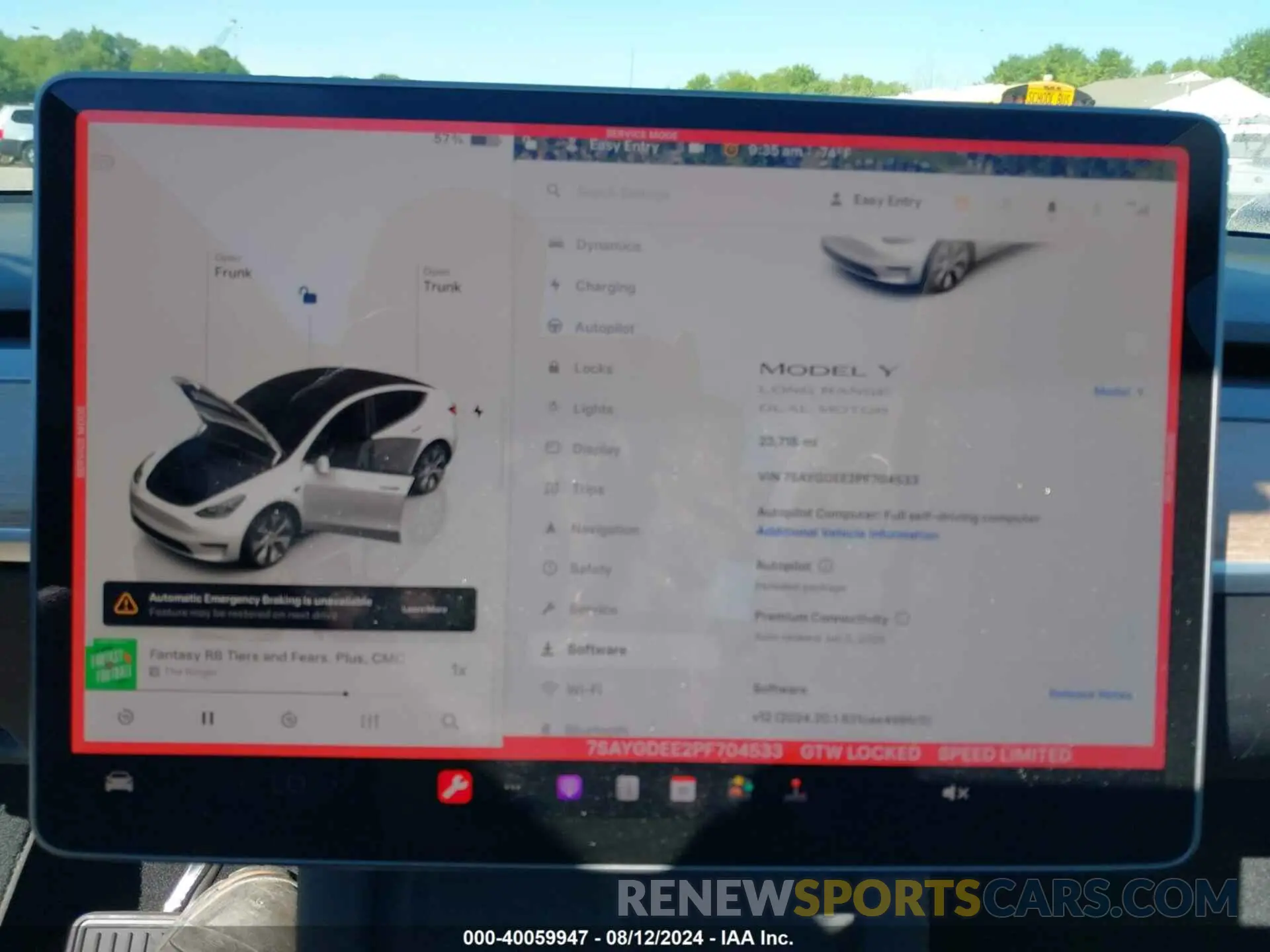 7 Photograph of a damaged car 7SAYGDEE2PF704533 TESLA MODEL Y 2023