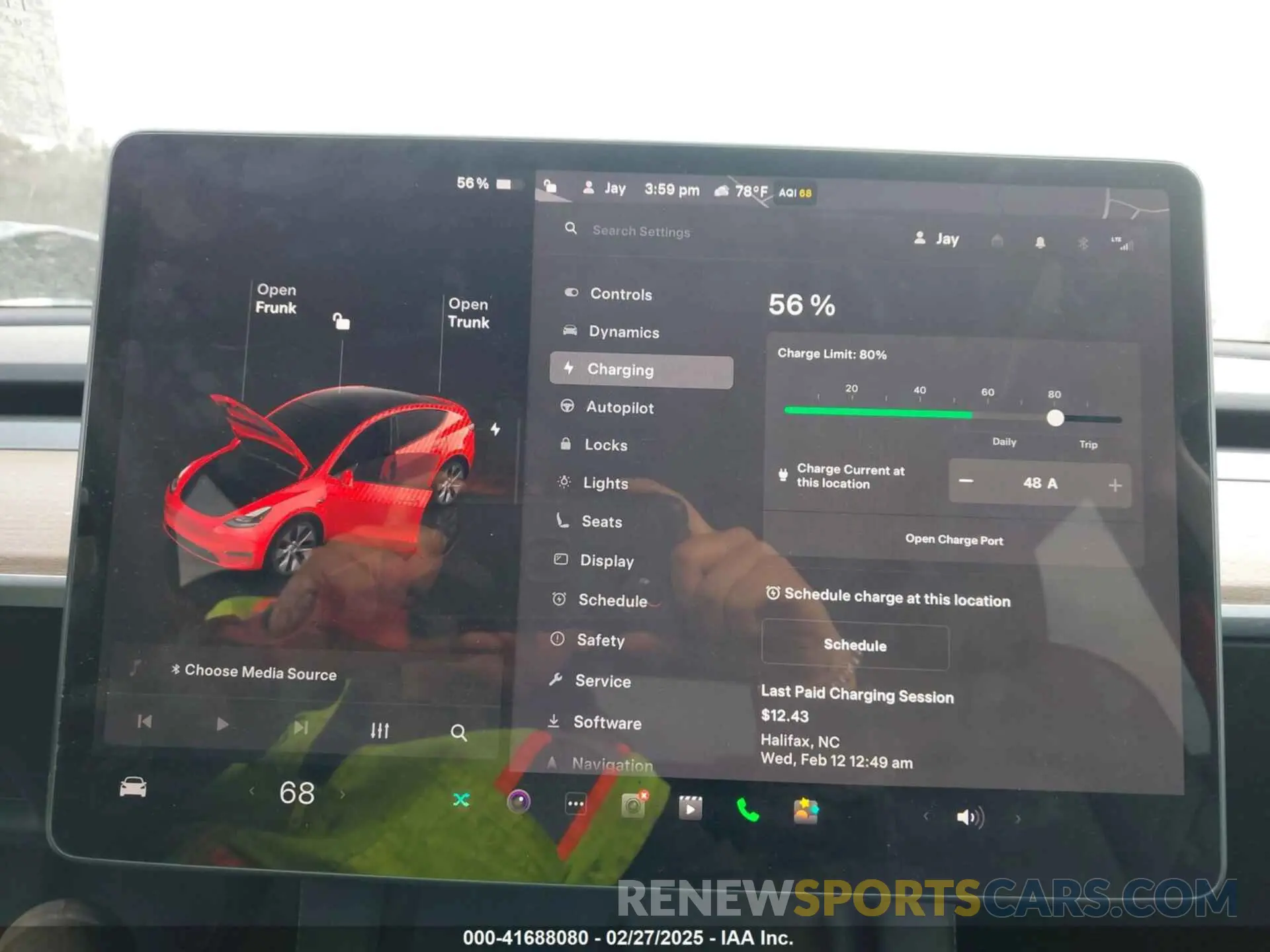 17 Photograph of a damaged car 7SAYGDEE2PF765395 TESLA MODEL Y 2023