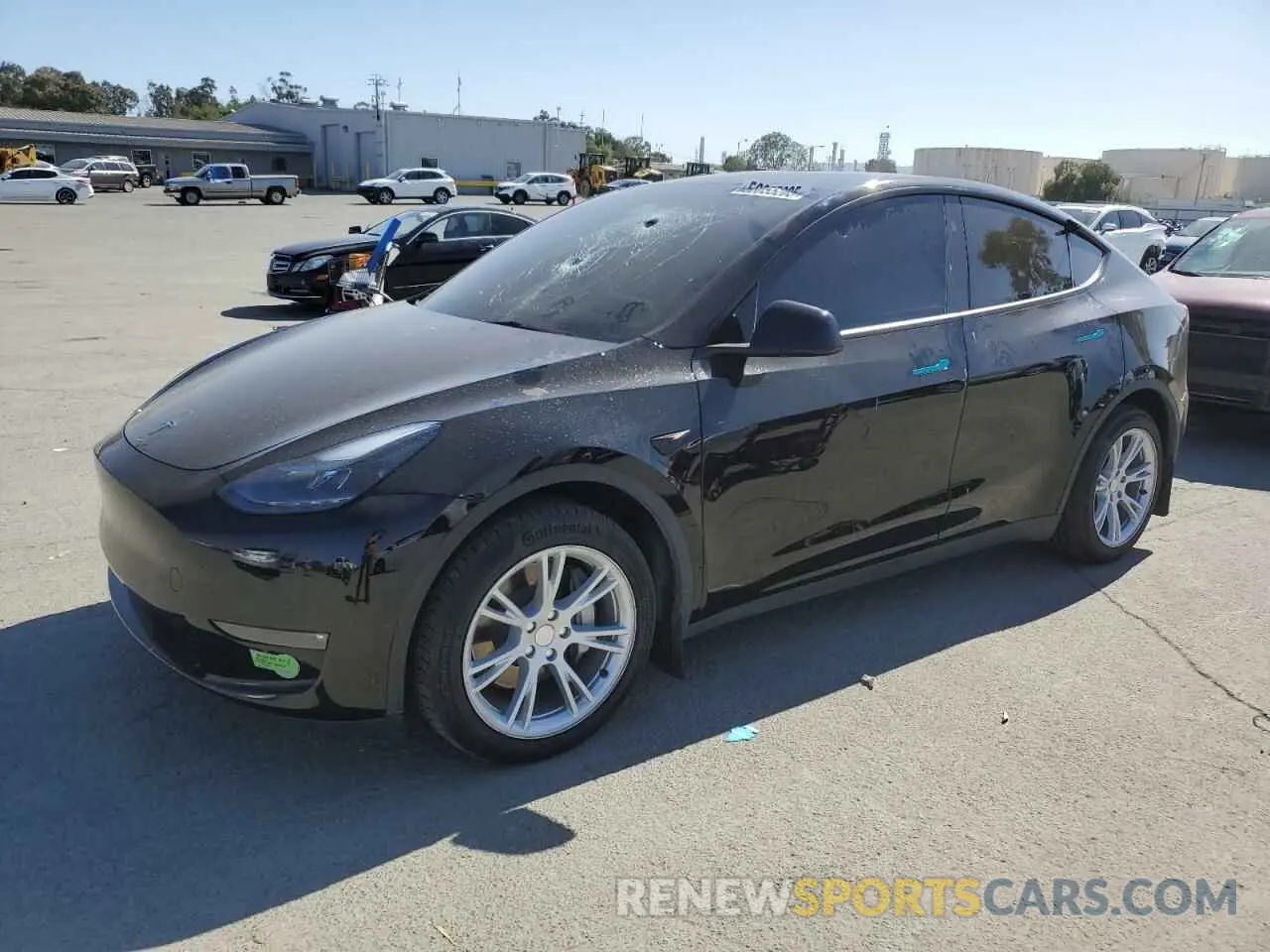 1 Photograph of a damaged car 7SAYGDEE2PF792886 TESLA MODEL Y 2023
