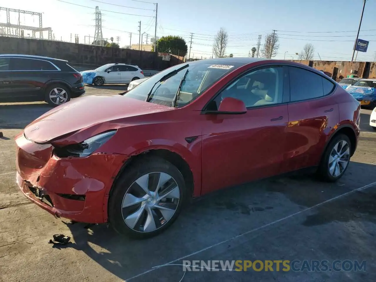 1 Photograph of a damaged car 7SAYGDEE2PF802512 TESLA MODEL Y 2023