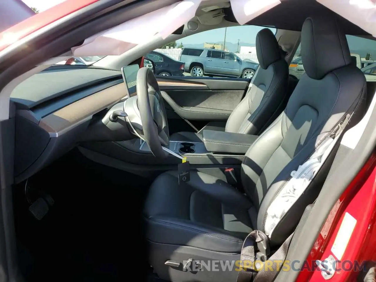 7 Photograph of a damaged car 7SAYGDEE2PF827992 TESLA MODEL Y 2023