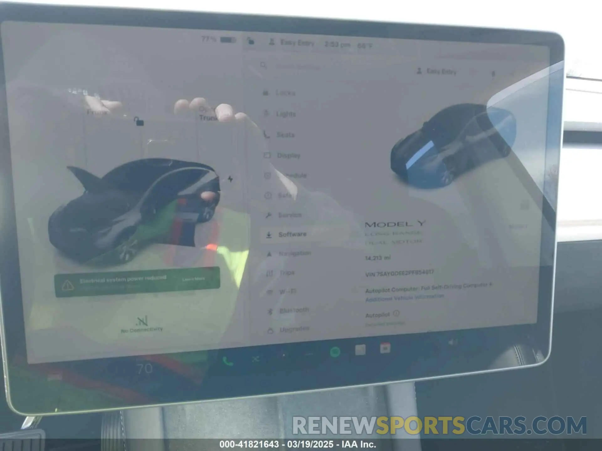 7 Photograph of a damaged car 7SAYGDEE2PF854917 TESLA MODEL Y 2023