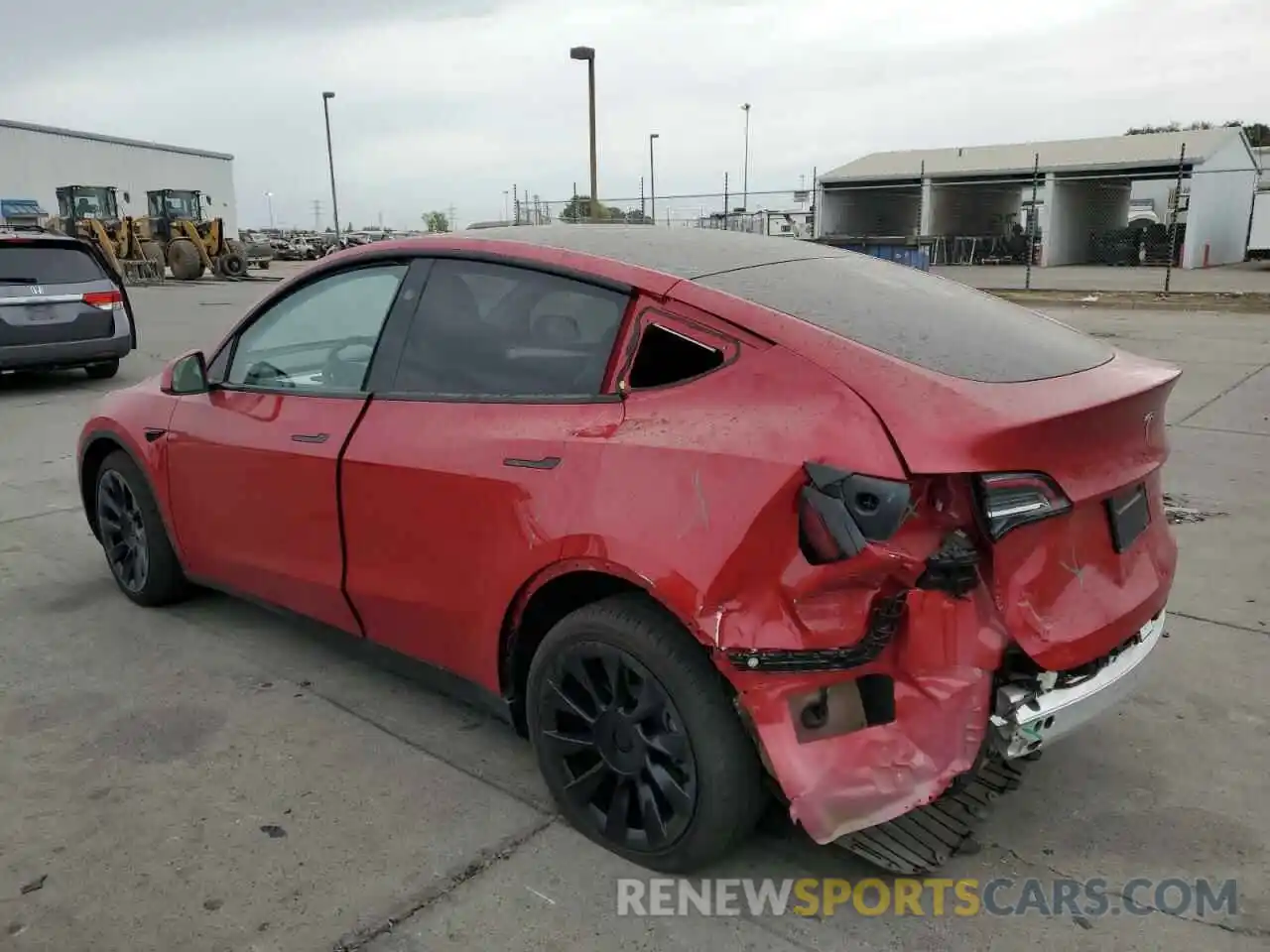 2 Photograph of a damaged car 7SAYGDEE2PF891272 TESLA MODEL Y 2023