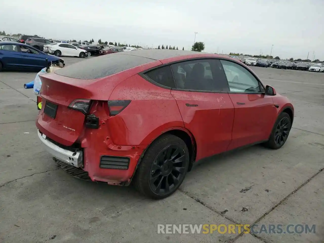 3 Photograph of a damaged car 7SAYGDEE2PF891272 TESLA MODEL Y 2023