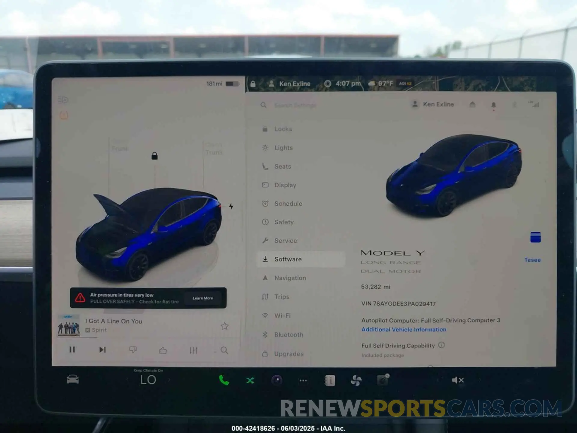 7 Photograph of a damaged car 7SAYGDEE3PA029417 TESLA MODEL Y 2023