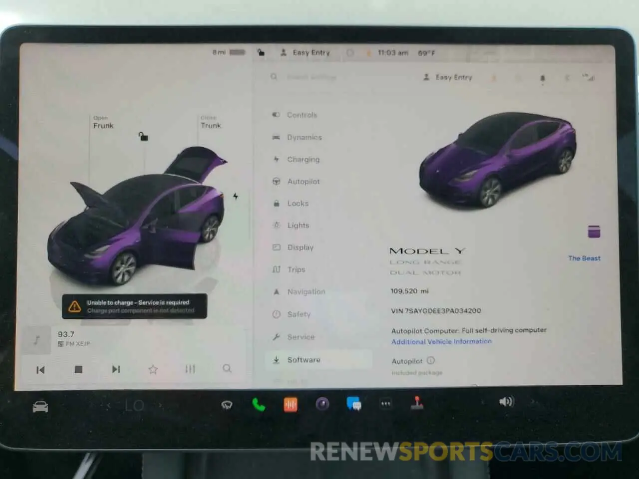 9 Photograph of a damaged car 7SAYGDEE3PA034200 TESLA MODEL Y 2023