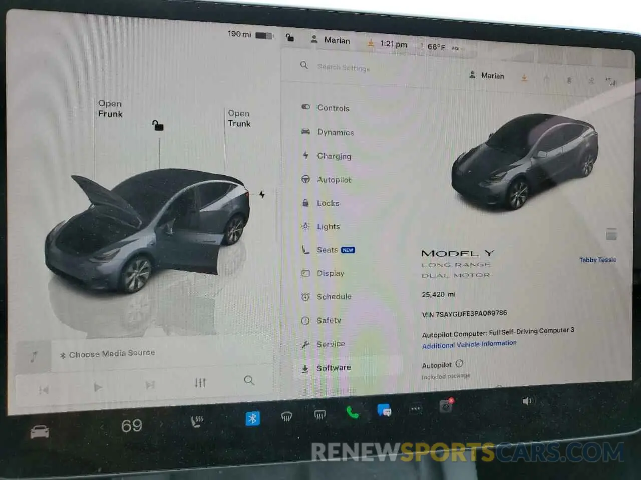 9 Photograph of a damaged car 7SAYGDEE3PA069786 TESLA MODEL Y 2023