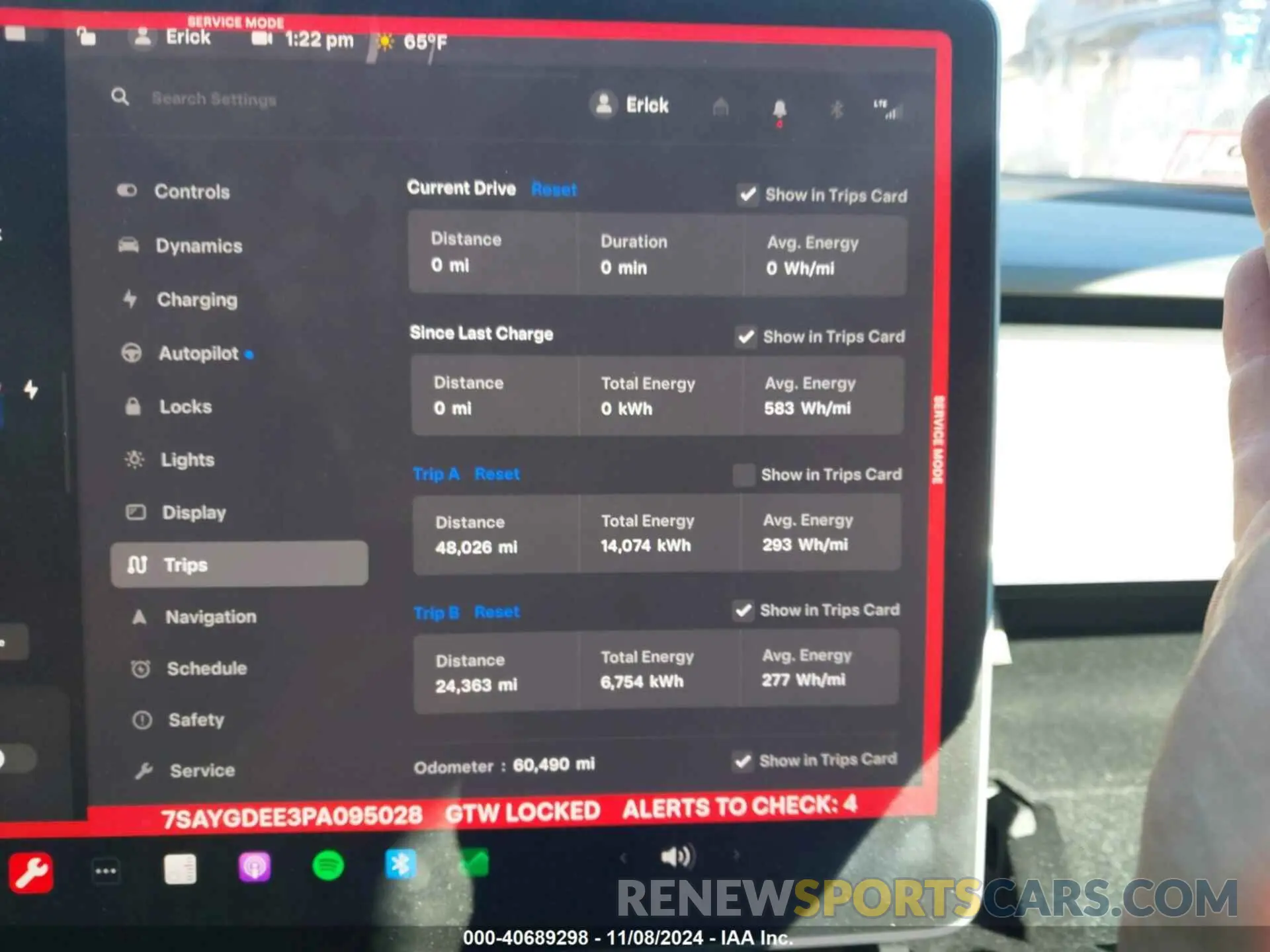 7 Photograph of a damaged car 7SAYGDEE3PA095028 TESLA MODEL Y 2023