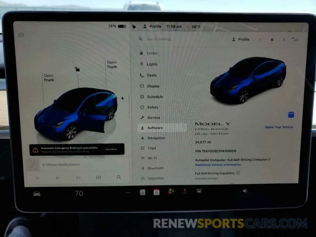 9 Photograph of a damaged car 7SAYGDEE3PA106609 TESLA MODEL Y 2023