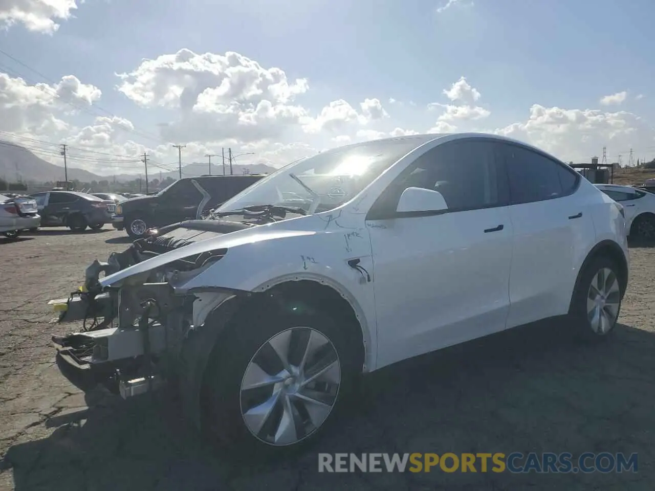 1 Photograph of a damaged car 7SAYGDEE3PA108330 TESLA MODEL Y 2023