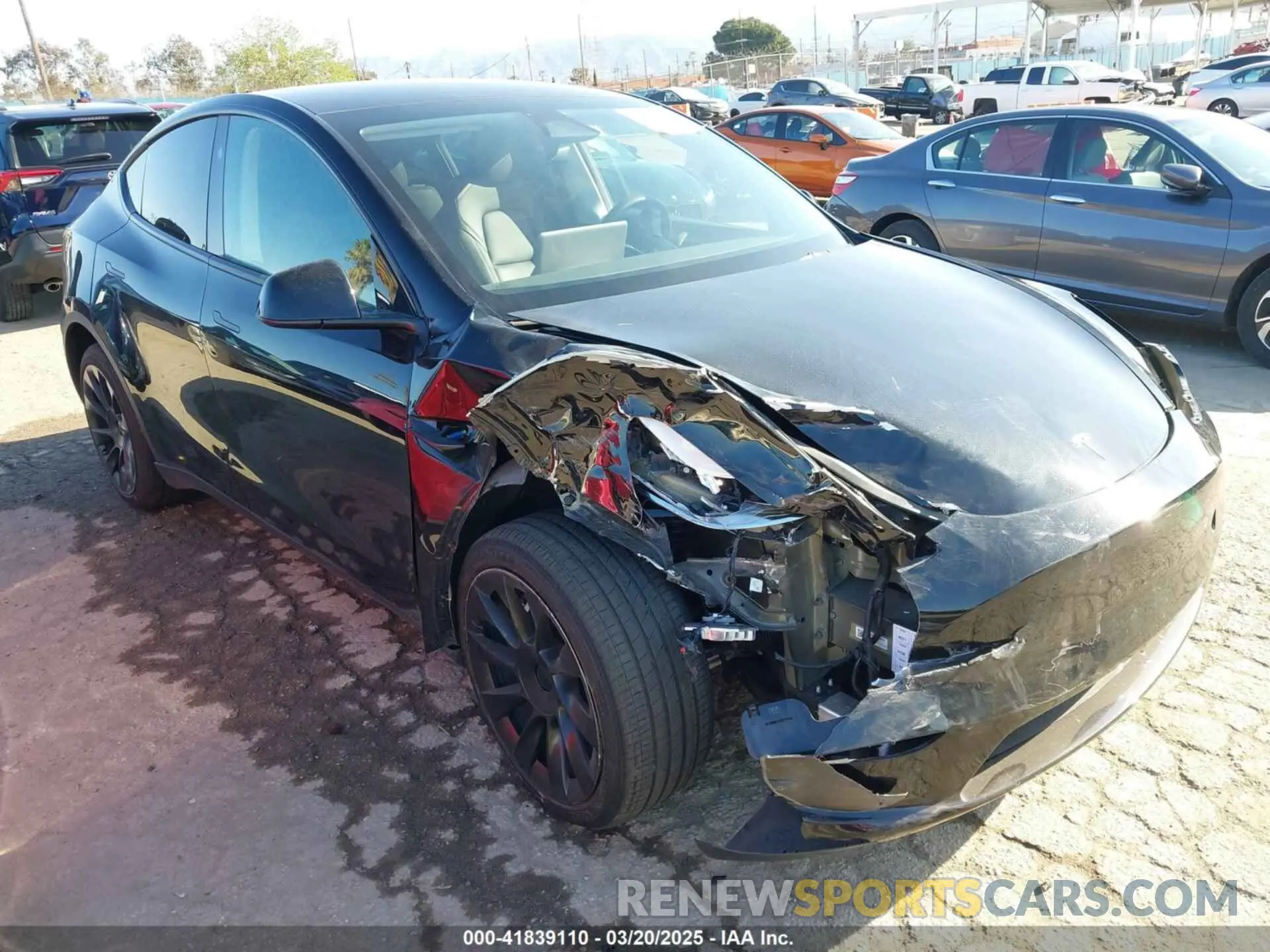 1 Photograph of a damaged car 7SAYGDEE3PA131056 TESLA MODEL Y 2023