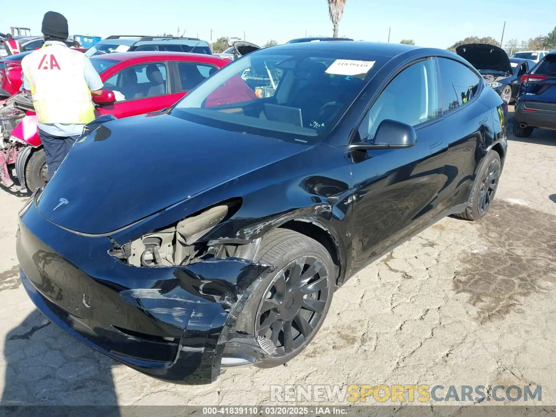 2 Photograph of a damaged car 7SAYGDEE3PA131056 TESLA MODEL Y 2023