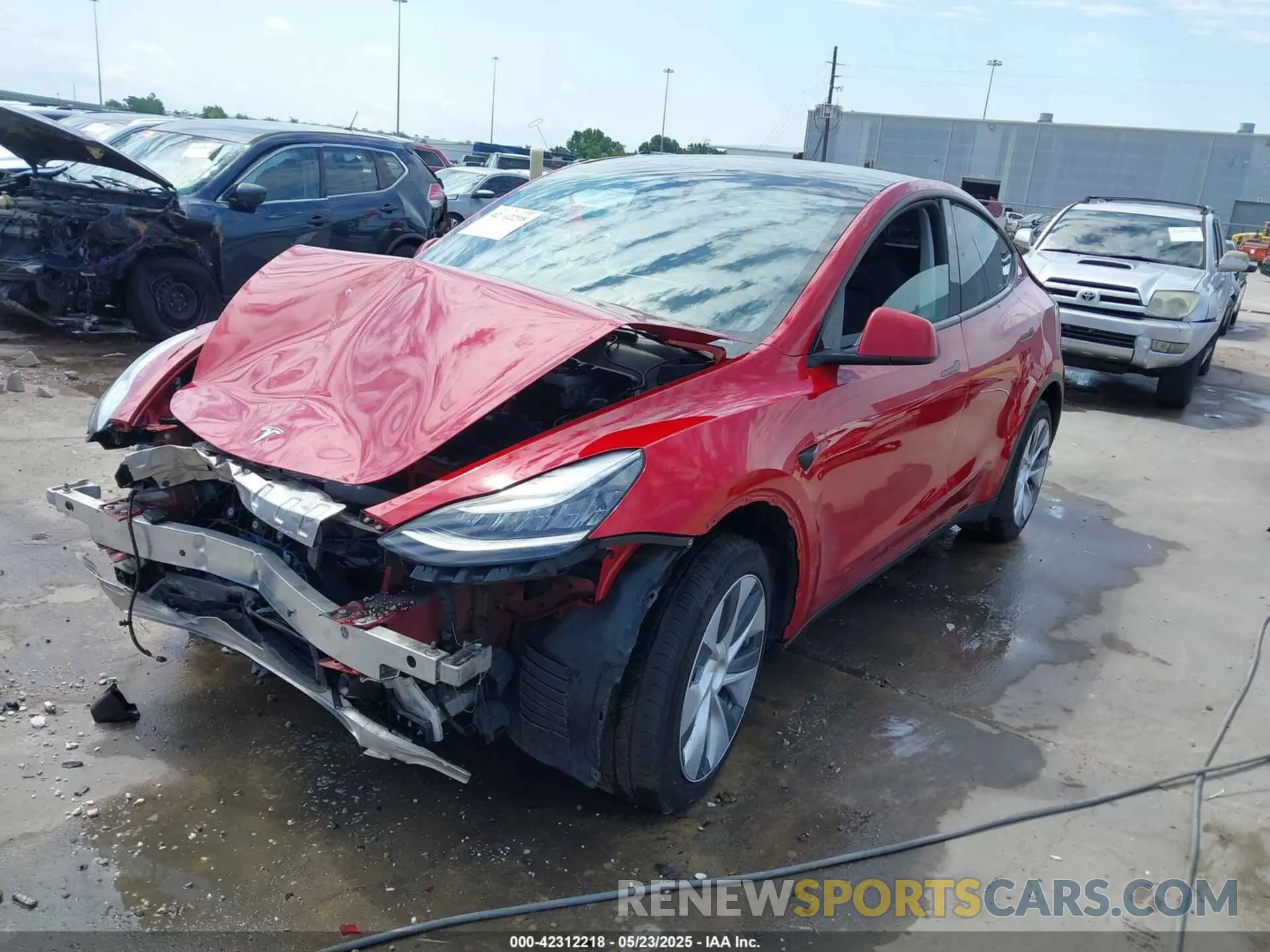 2 Photograph of a damaged car 7SAYGDEE3PA143353 TESLA MODEL Y 2023