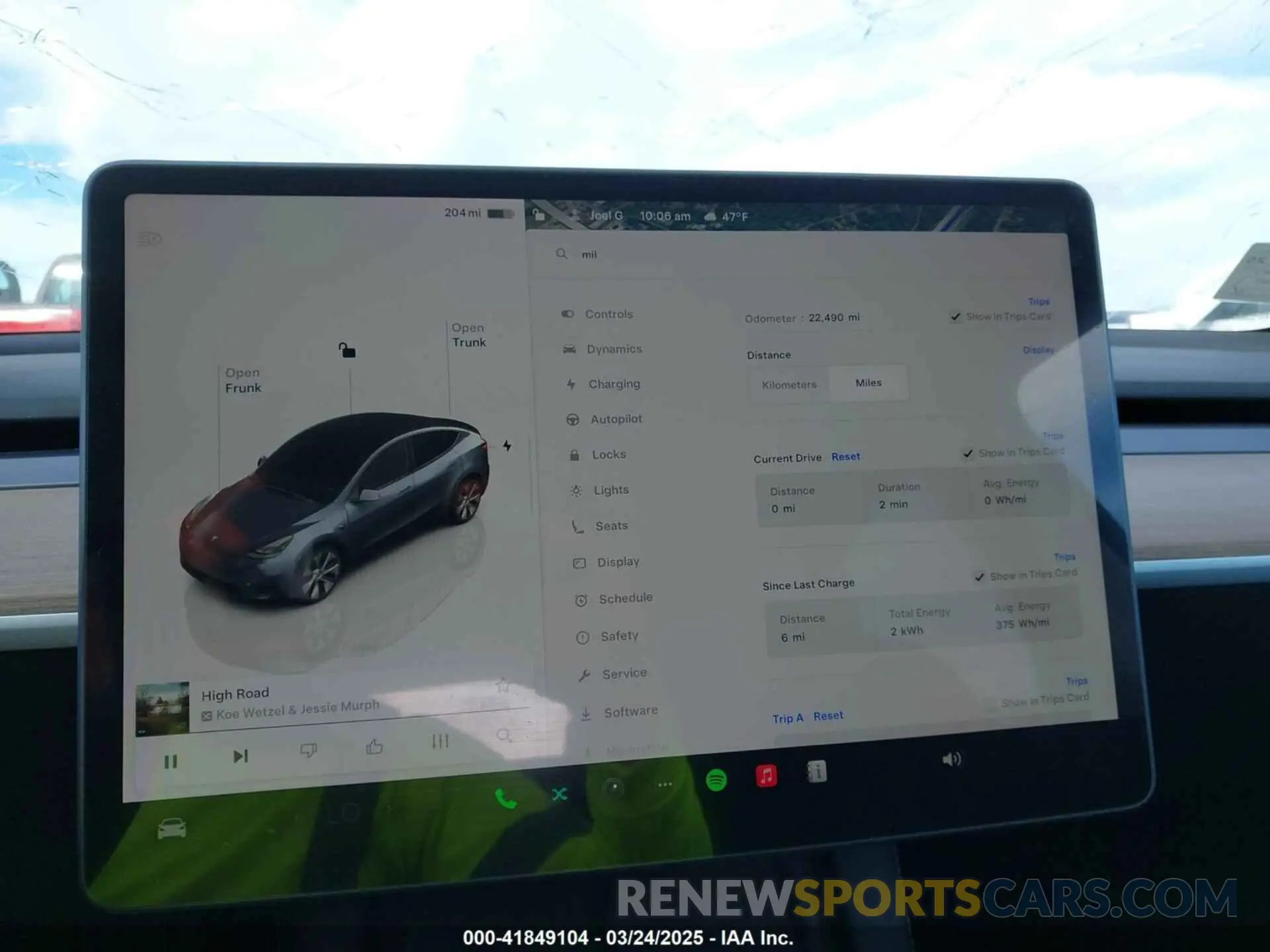 7 Photograph of a damaged car 7SAYGDEE3PA204992 TESLA MODEL Y 2023