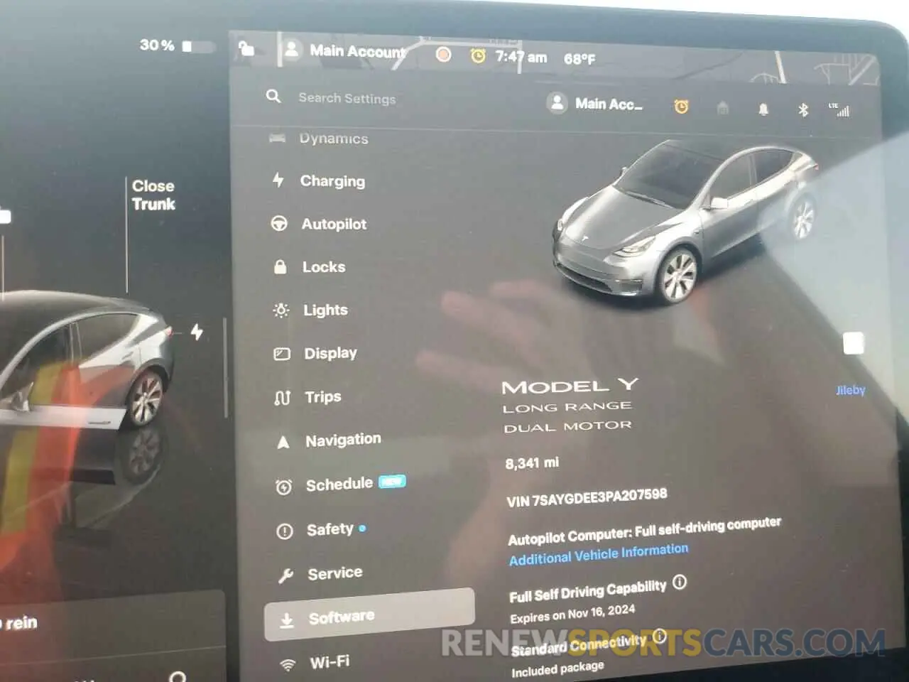 9 Photograph of a damaged car 7SAYGDEE3PA207598 TESLA MODEL Y 2023