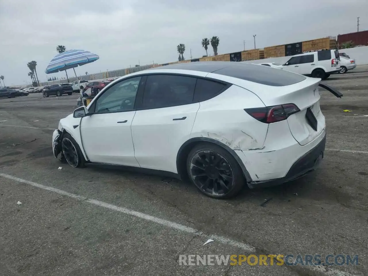 2 Photograph of a damaged car 7SAYGDEE3PF583883 TESLA MODEL Y 2023