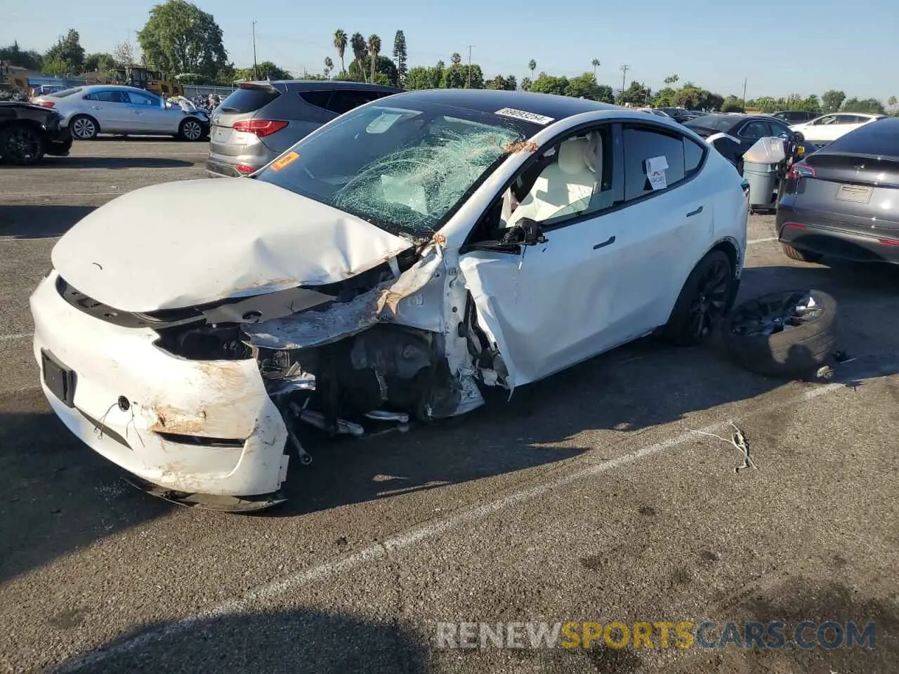 1 Photograph of a damaged car 7SAYGDEE3PF623251 TESLA MODEL Y 2023