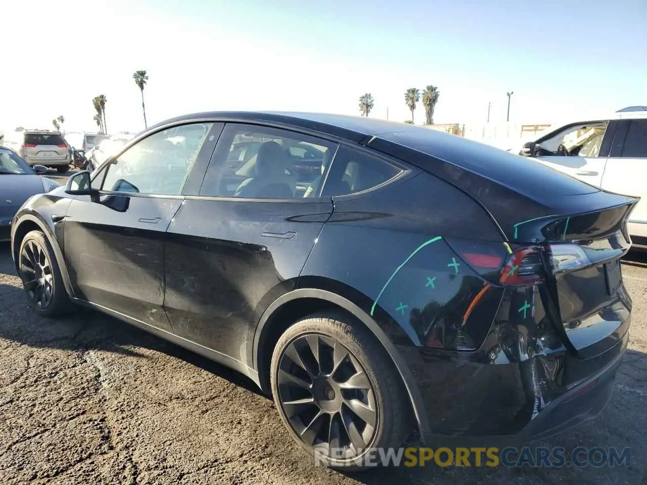 2 Photograph of a damaged car 7SAYGDEE3PF629955 TESLA MODEL Y 2023