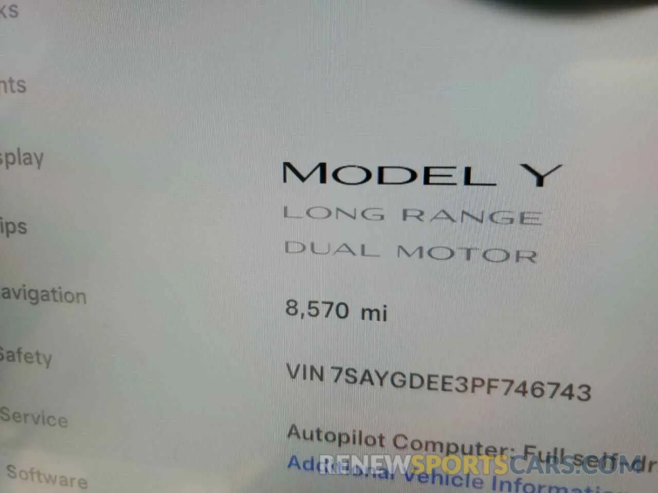 9 Photograph of a damaged car 7SAYGDEE3PF746743 TESLA MODEL Y 2023