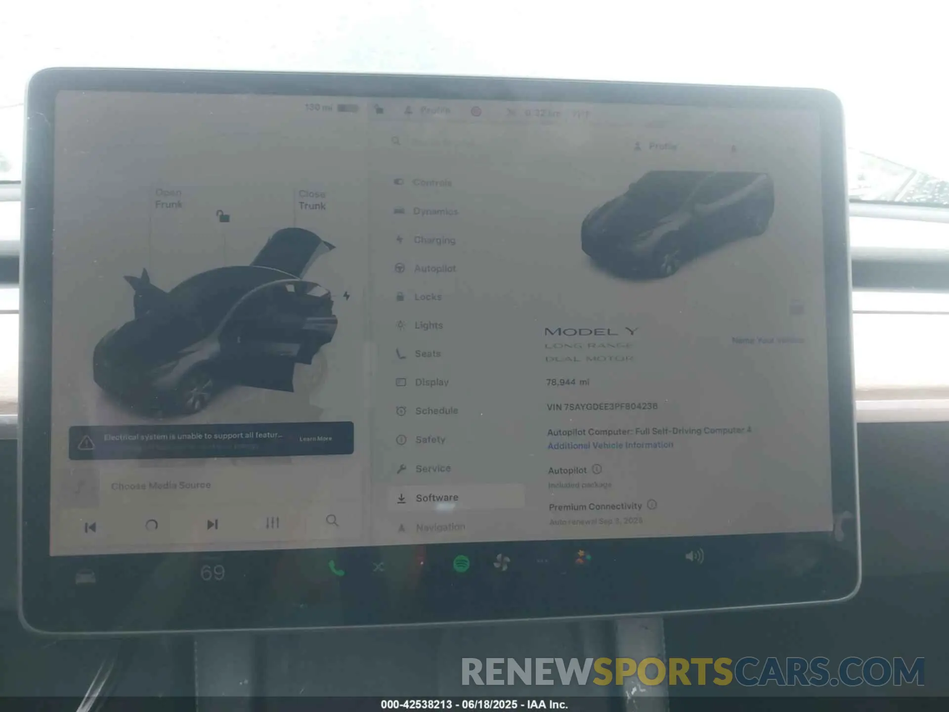 7 Photograph of a damaged car 7SAYGDEE3PF804236 TESLA MODEL Y 2023