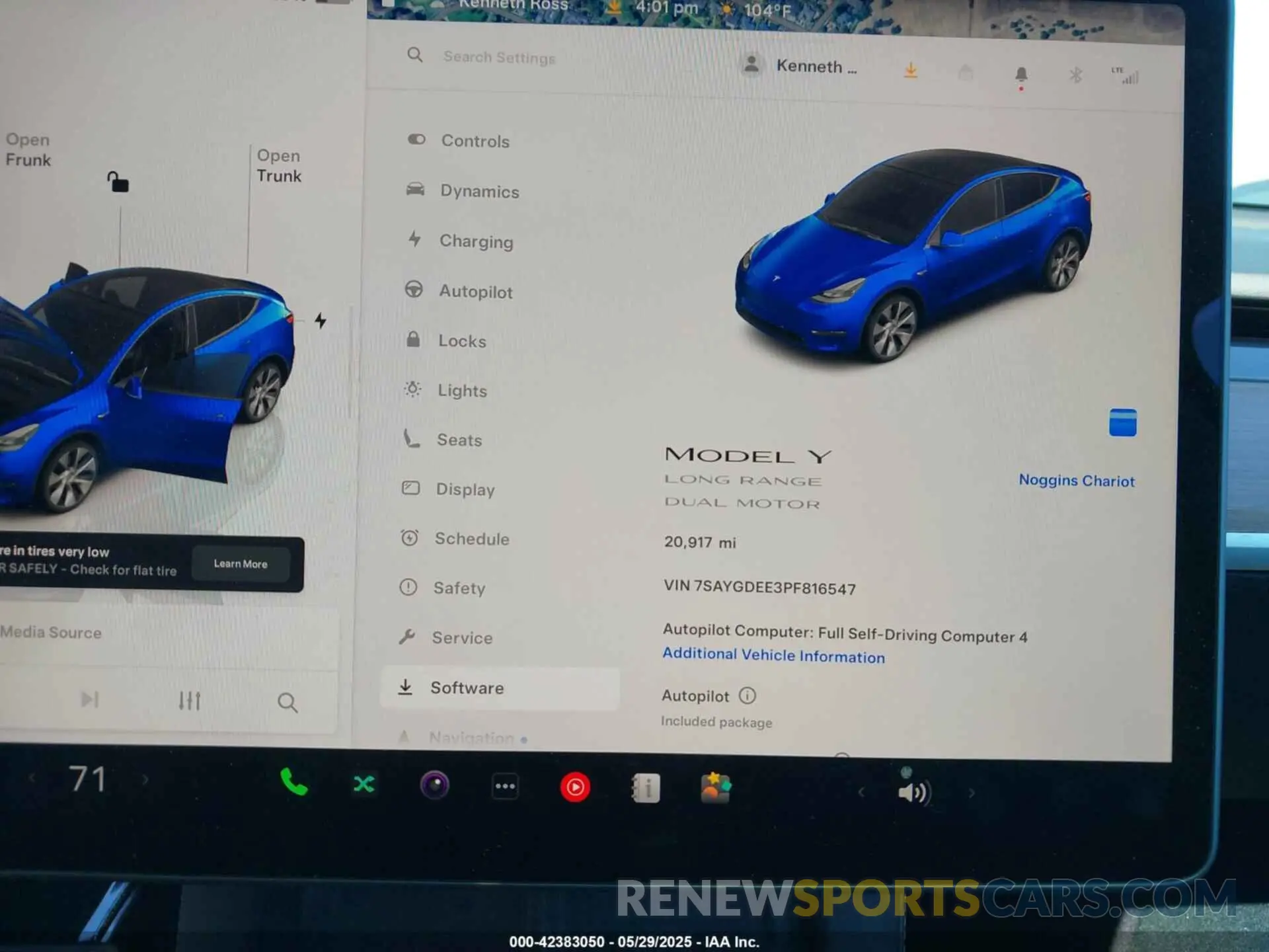 7 Photograph of a damaged car 7SAYGDEE3PF816547 TESLA MODEL Y 2023