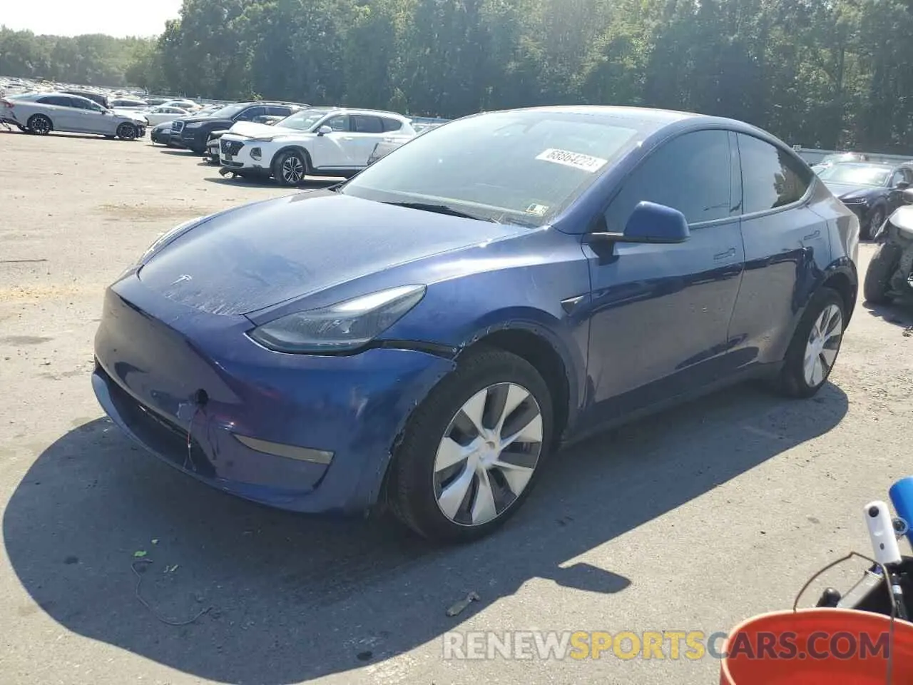 1 Photograph of a damaged car 7SAYGDEE3PF830156 TESLA MODEL Y 2023