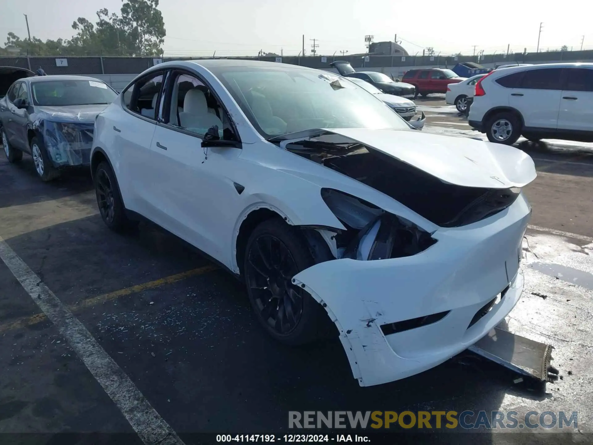 1 Photograph of a damaged car 7SAYGDEE3PF900030 TESLA MODEL Y 2023