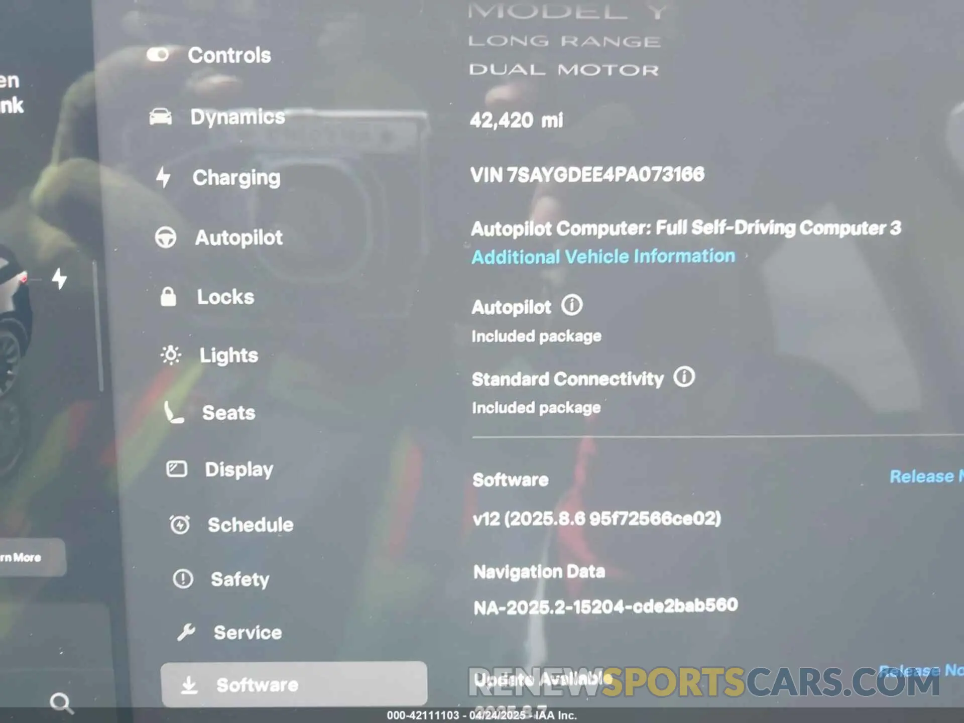 7 Photograph of a damaged car 7SAYGDEE4PA073166 TESLA MODEL Y 2023