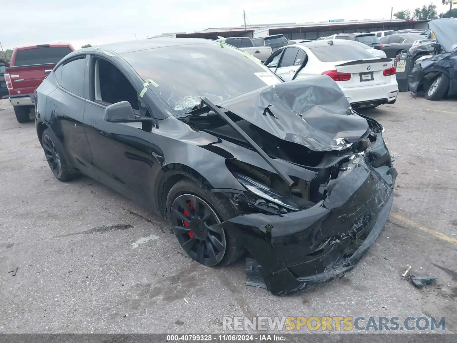 1 Photograph of a damaged car 7SAYGDEE4PA078206 TESLA MODEL Y 2023