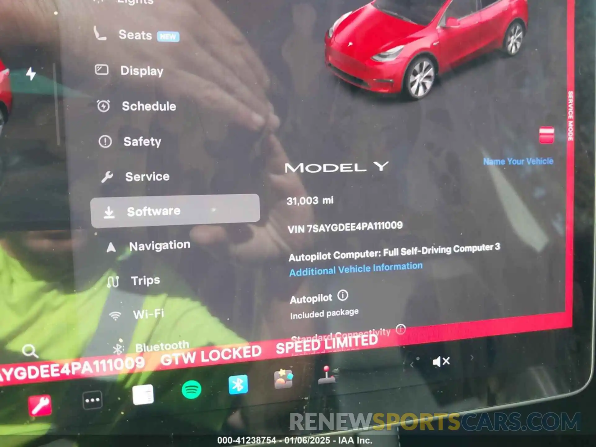 7 Photograph of a damaged car 7SAYGDEE4PA111009 TESLA MODEL Y 2023